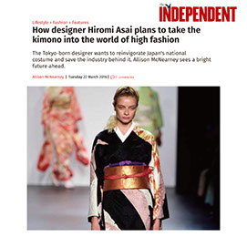 The Independence - How designer Hiromi Asai plans to take the kimono into world of high fashion