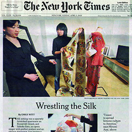 New York TImes - Wresling the Silk - Hiromi Asai